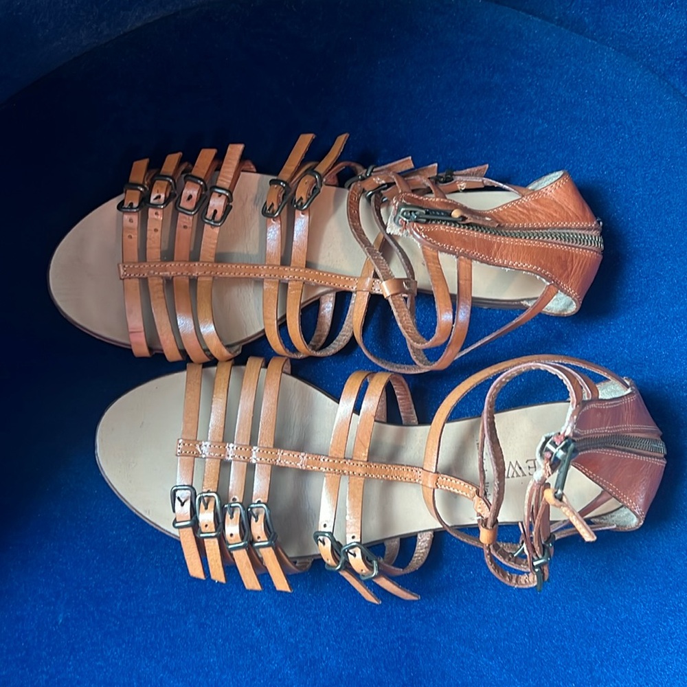 J. Crew Leather Gladiator Sandals Size 9